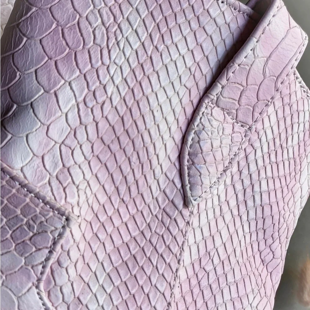 Pink Snakeskin Ankle Boots - Picture 9 of 11